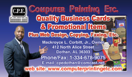 Sample Business Card Ad